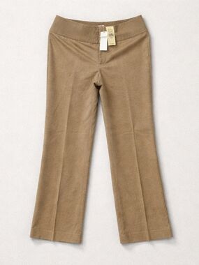 NWT Banana Republic Camel/Tan Wool Straight-Leg Pants Sz 8